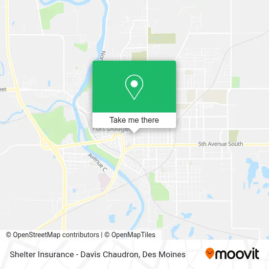 Shelter Insurance - Davis Chaudron map