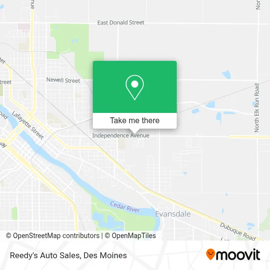 Reedy's Auto Sales map