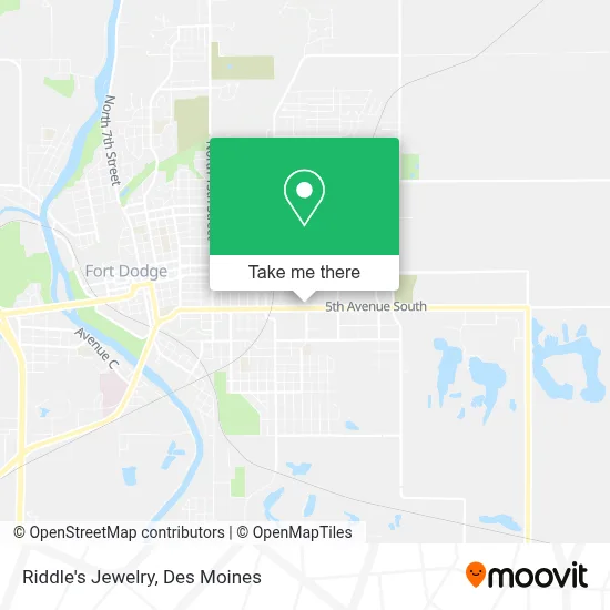 Riddle's Jewelry map