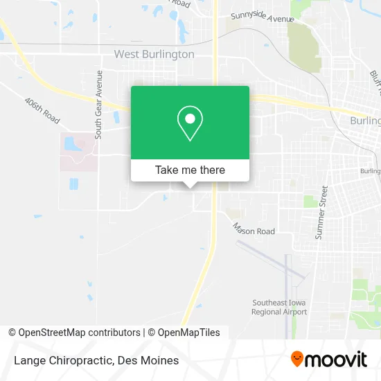 Lange Chiropractic map