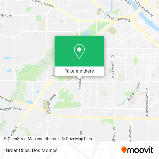 Great Clips map