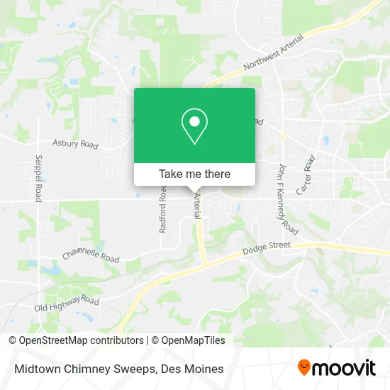 Midtown Chimney Sweeps map