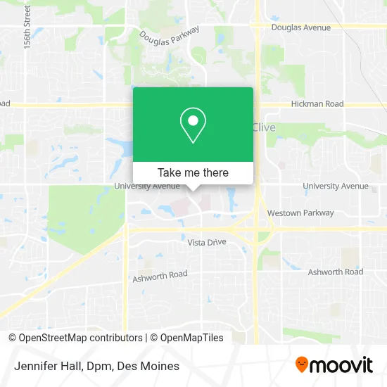 Jennifer Hall, Dpm map