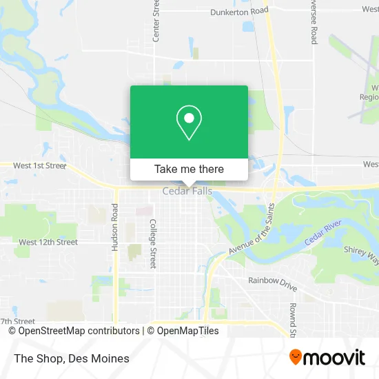 The Shop map