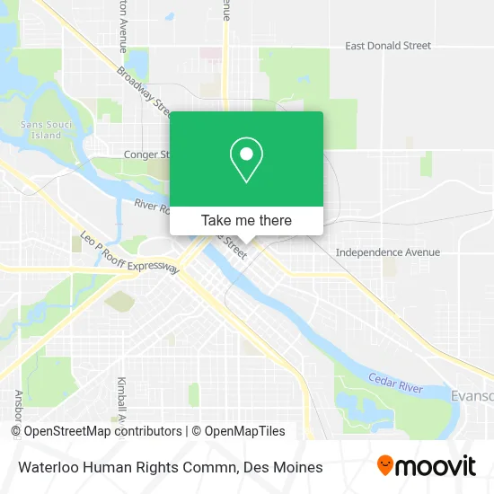 Waterloo Human Rights Commn map