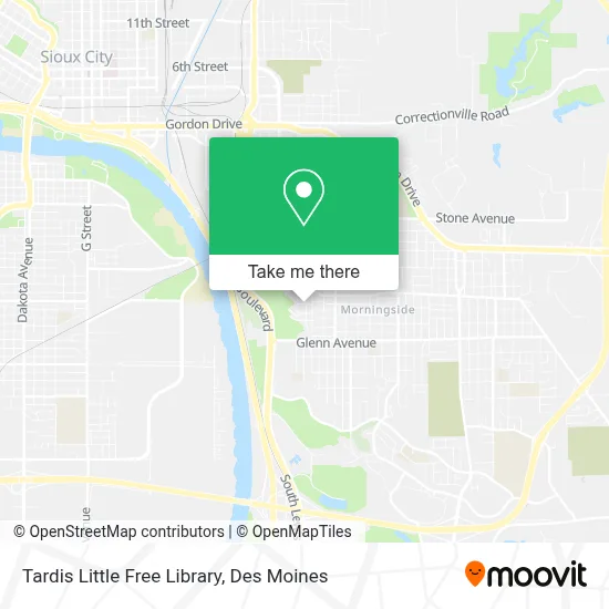 Tardis Little Free Library map