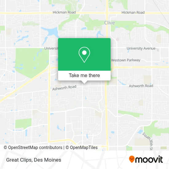 Great Clips map