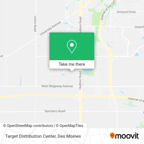 Target Distribution Center map