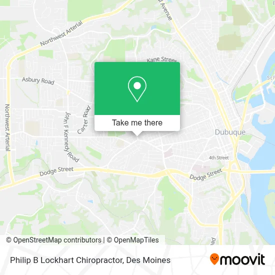 Philip B Lockhart Chiropractor map