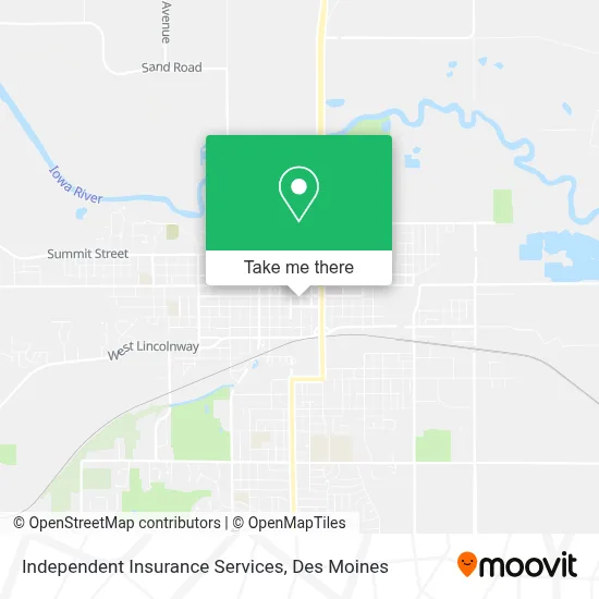 Independent Insurance Services map