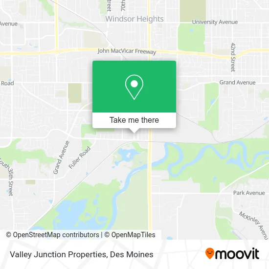 Valley Junction Properties map