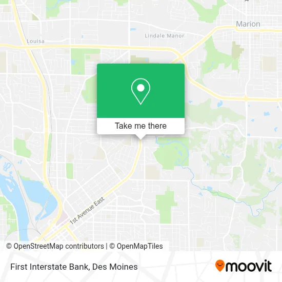 First Interstate Bank map