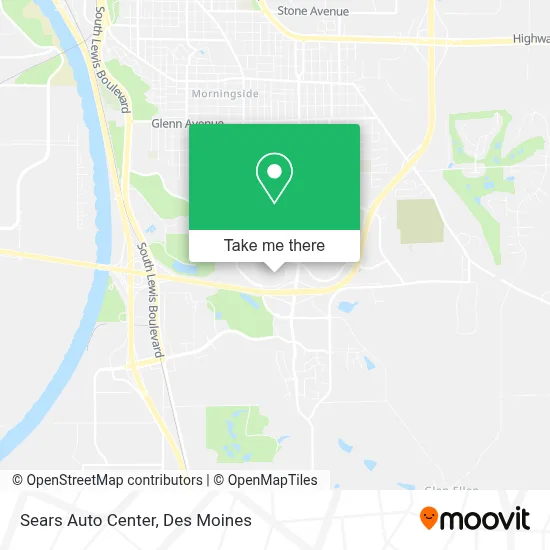 Sears Auto Center map