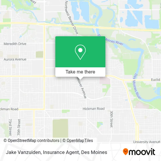 Jake Vanzuiden, Insurance Agent map