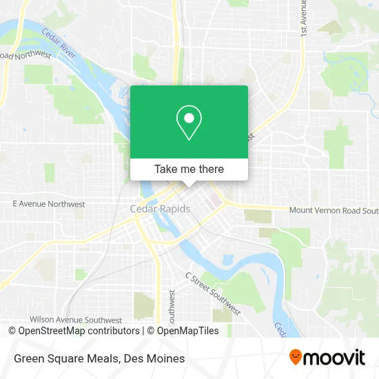 Green Square Meals map