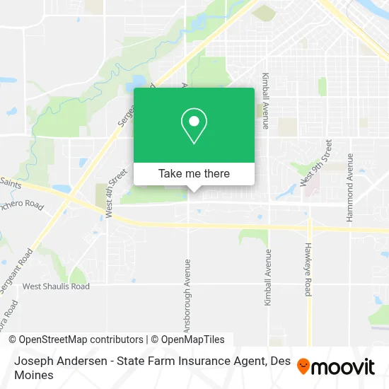 Joseph Andersen - State Farm Insurance Agent map