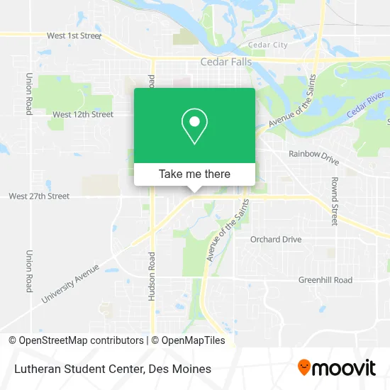 Lutheran Student Center map