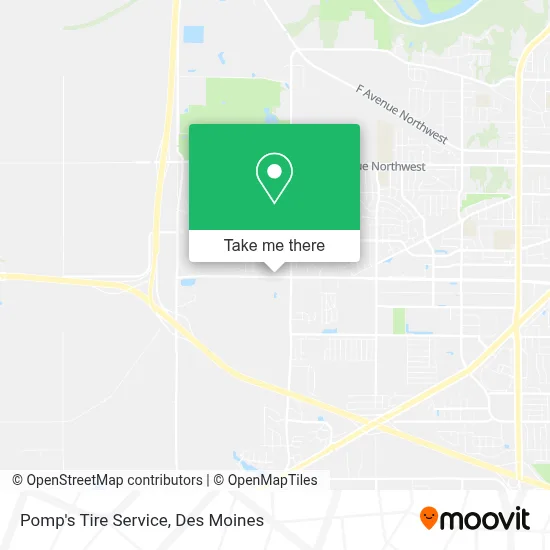 Pomp's Tire Service map