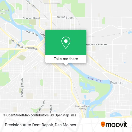 Precision Auto Dent Repair map