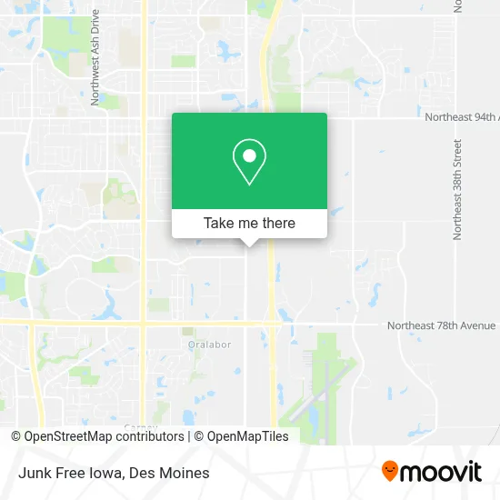 Junk Free Iowa map