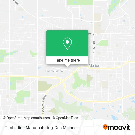 Timberline Manufacturing map