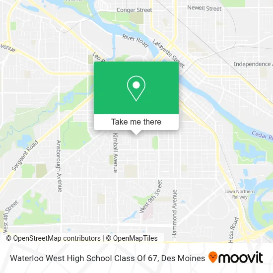 Waterloo West High School Class Of 67 map