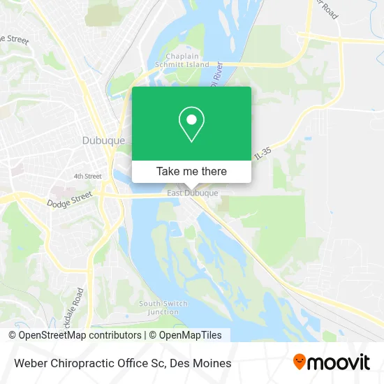 Weber Chiropractic Office Sc map