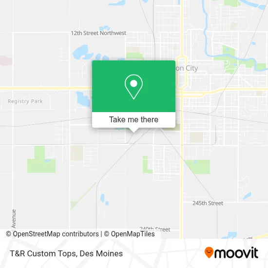 T&R Custom Tops map