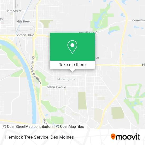 Hemlock Tree Service map