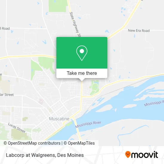 Labcorp at Walgreens map