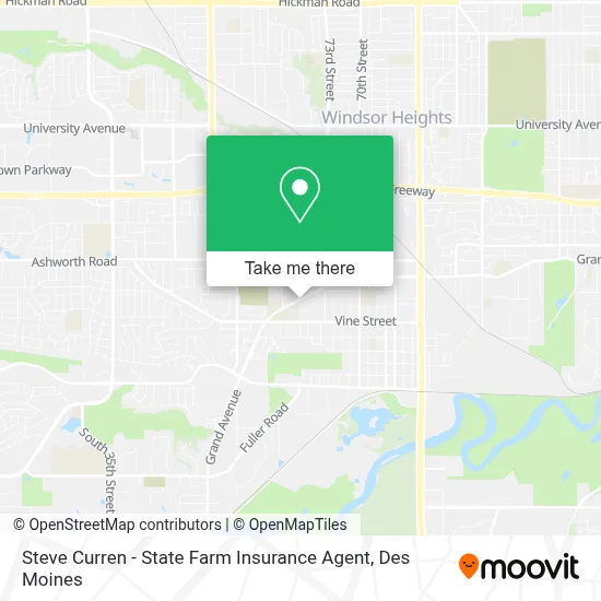 Steve Curren - State Farm Insurance Agent map