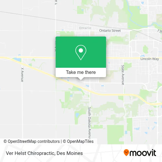 Ver Helst Chiropractic map