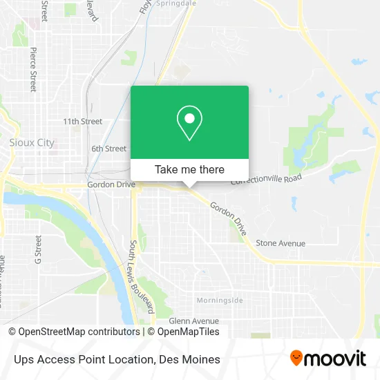 Ups Access Point Location map