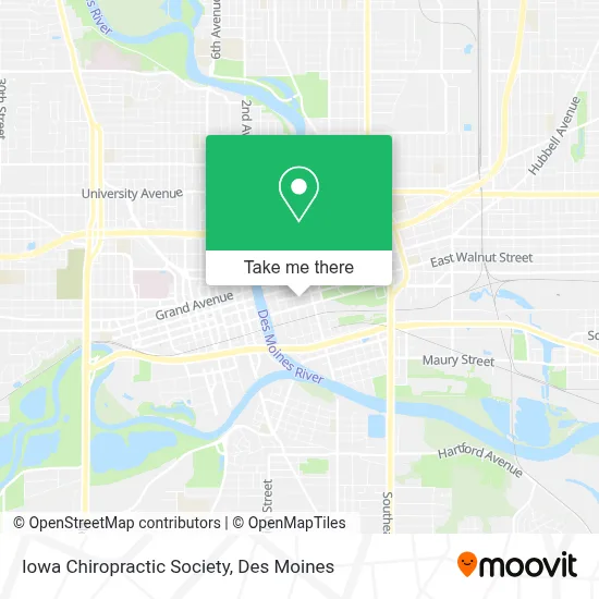 Iowa Chiropractic Society map