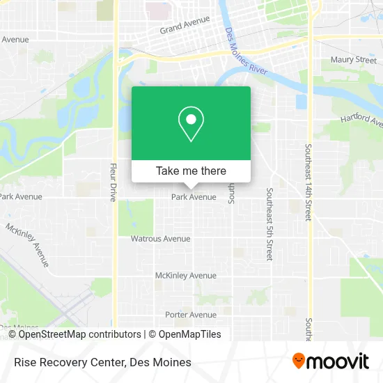 Rise Recovery Center map