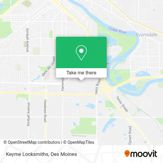 Keyme Locksmiths map