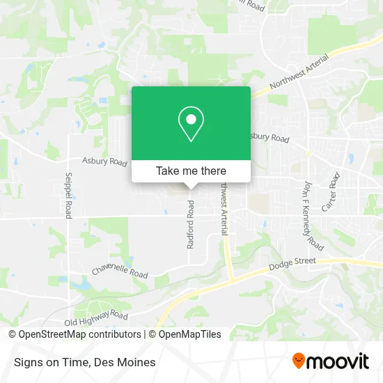 Signs on Time map