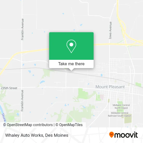 Whaley Auto Works map