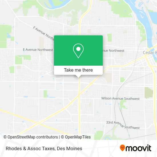 Rhodes & Assoc Taxes map
