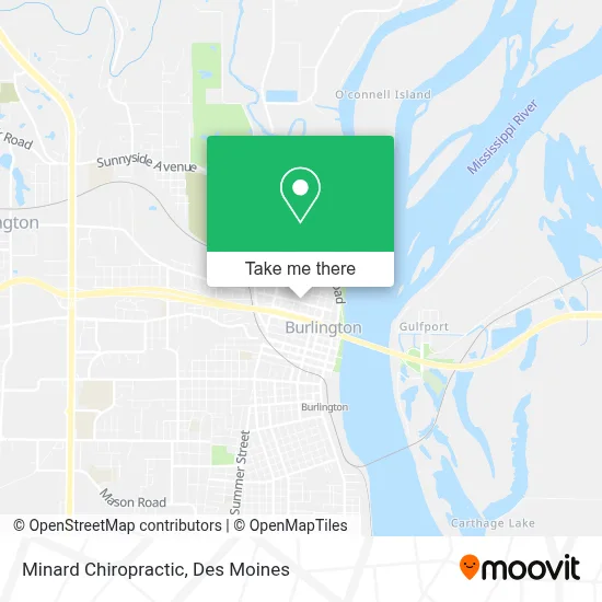 Minard Chiropractic map