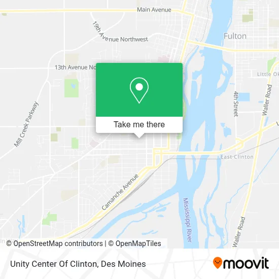Unity Center Of Clinton map