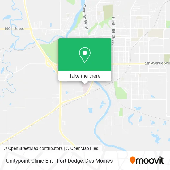 Unitypoint Clinic Ent - Fort Dodge map