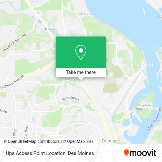 Ups Access Point Location map