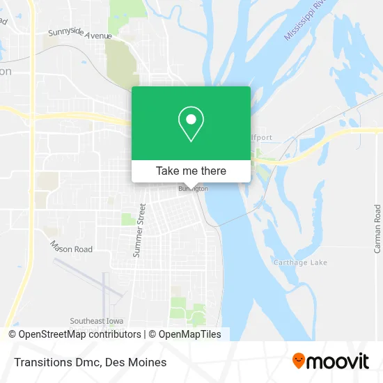 Transitions Dmc map