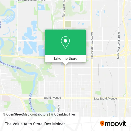 The Value Auto Store map