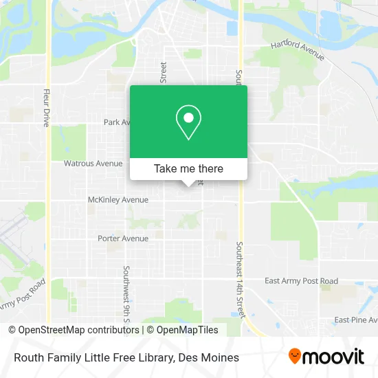 Routh Family Little Free Library map