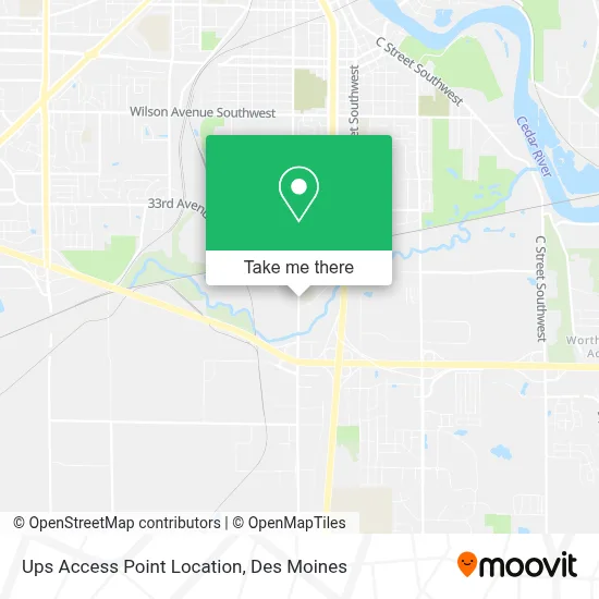 Ups Access Point Location map