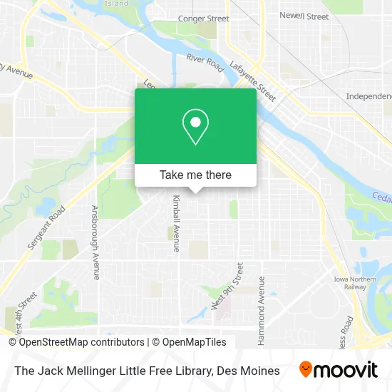 The Jack Mellinger Little Free Library map
