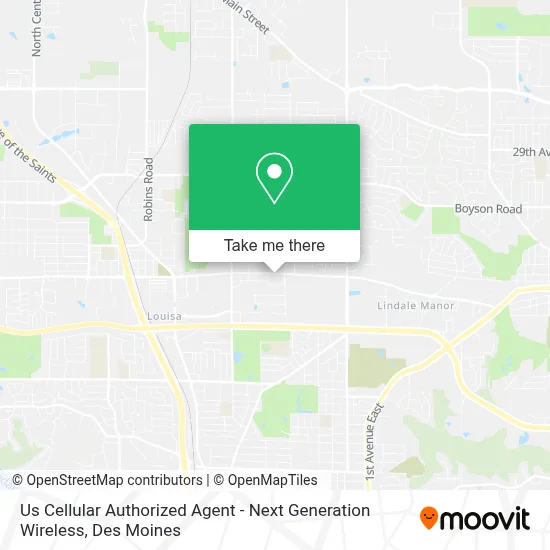 Us Cellular Authorized Agent - Next Generation Wireless map