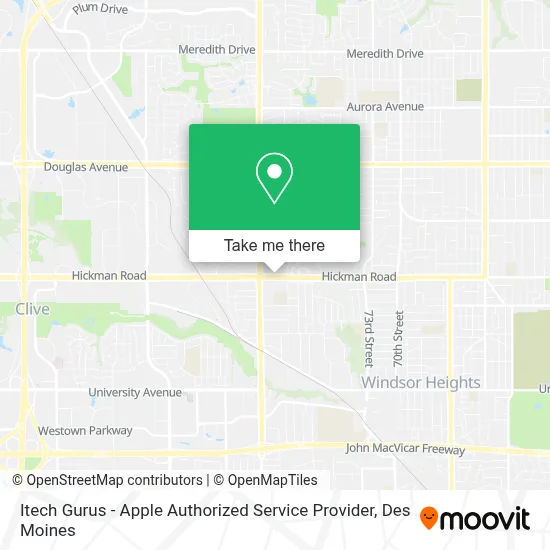 Itech Gurus - Apple Authorized Service Provider map